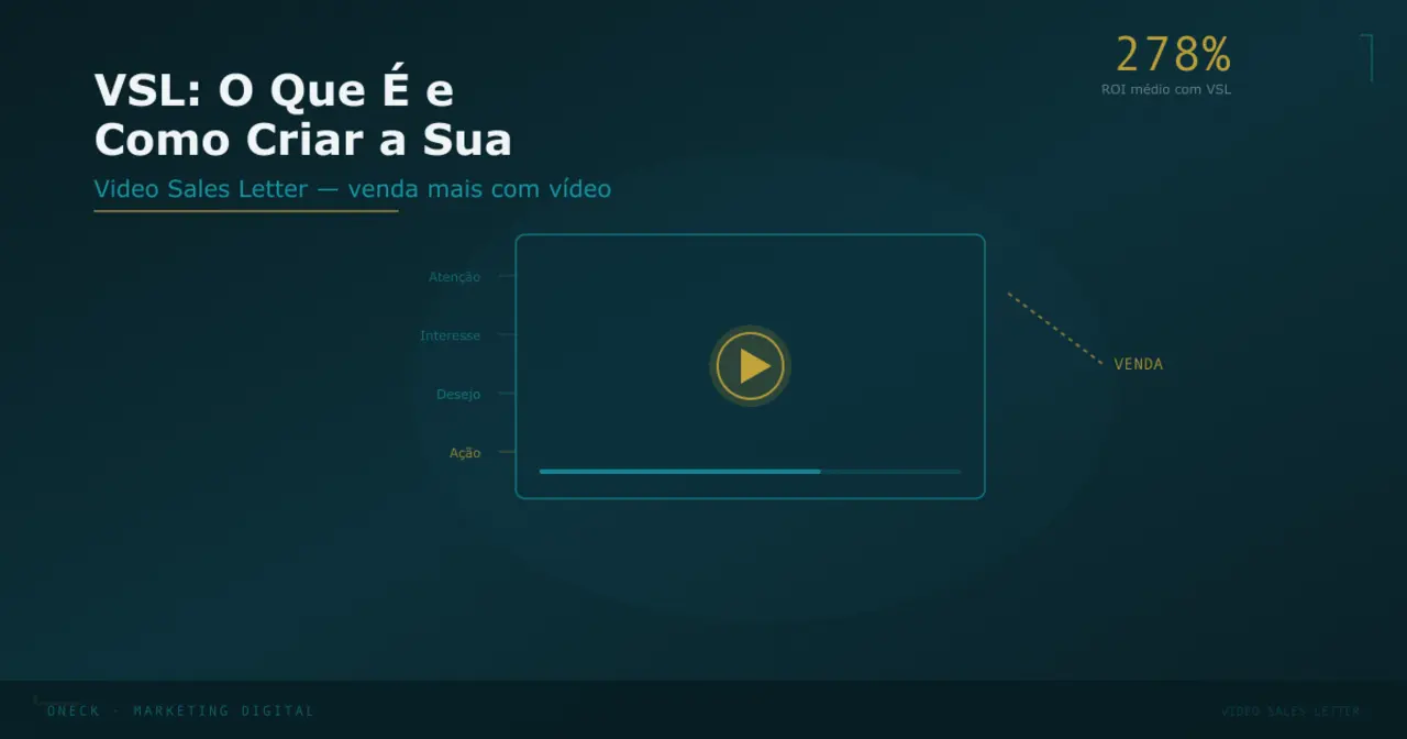 VSL: o que é Video Sales Letter e por que converte até 5x mais que texto