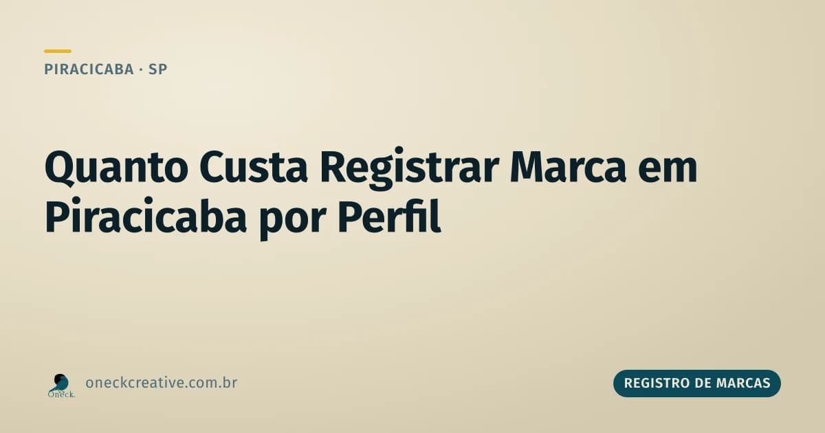 Quanto custa para registrar uma marca em Piracicaba