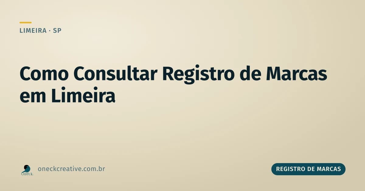 Consultar registro de marcas em Limeira: até onde dá pra fazer sozinho