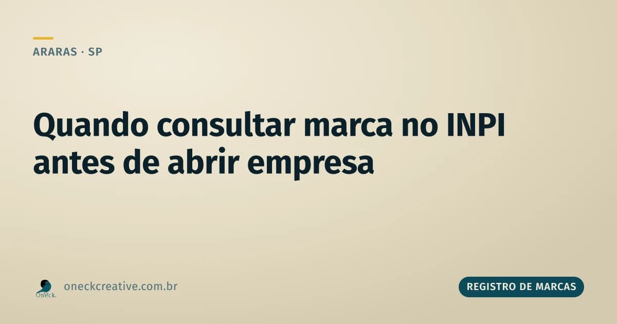 Registro de marcas e patentes: quando fazer a consulta no INPI em Araras