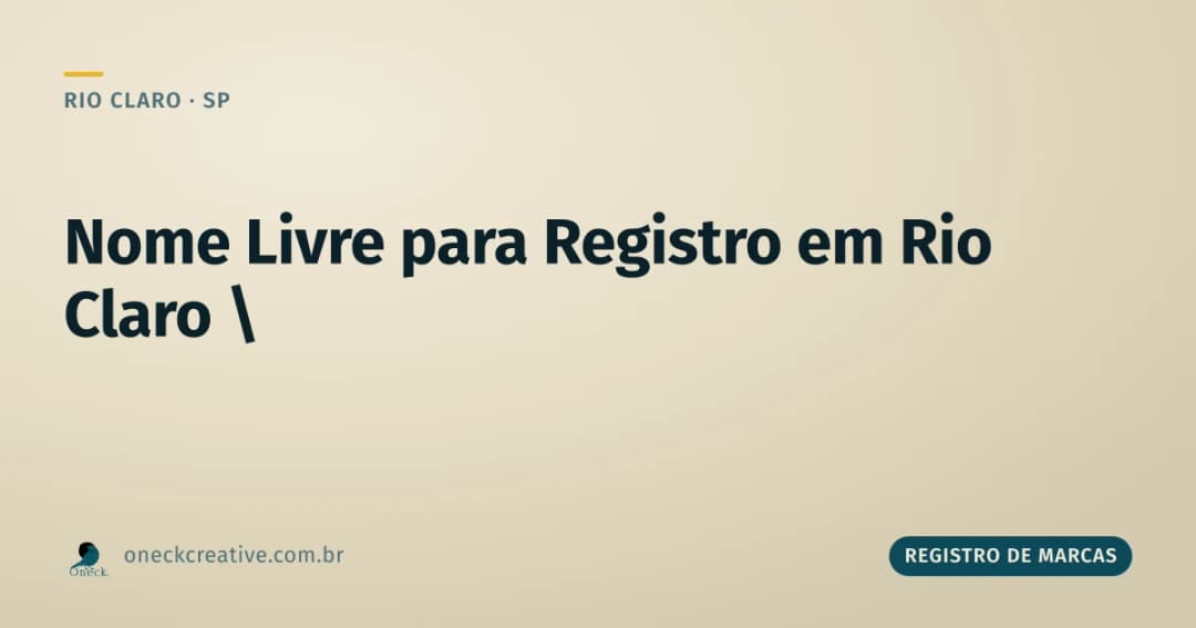 Como saber se um nome está disponível para registro em Rio Claro