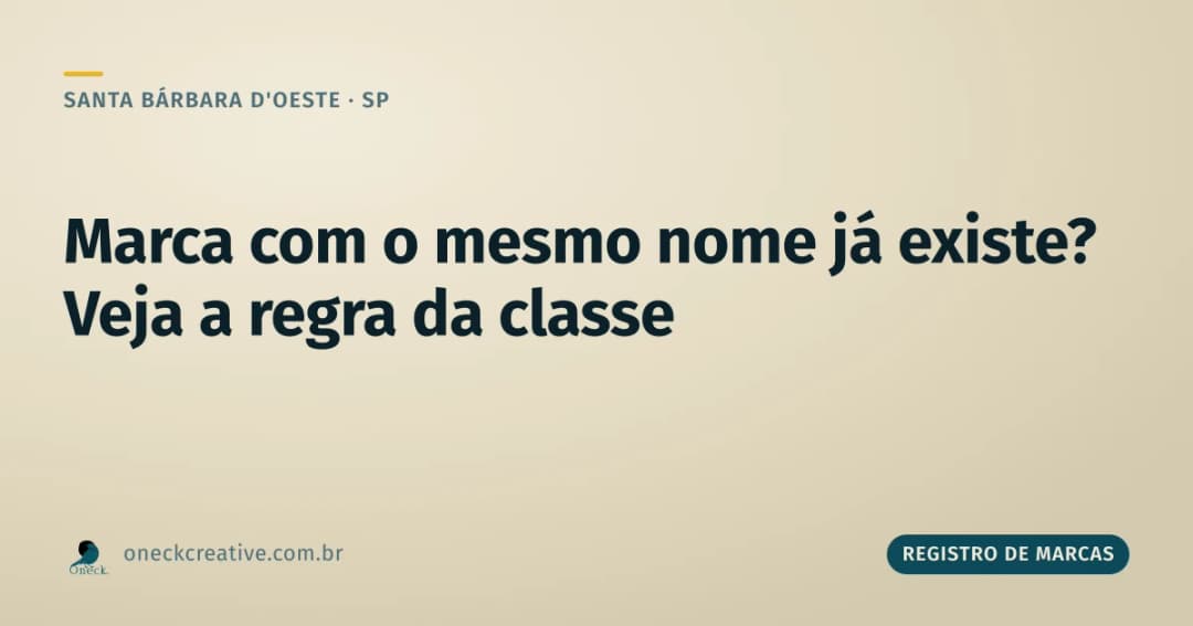 Como saber se já existe uma marca com o mesmo nome em Santa Bárbara d'Oeste