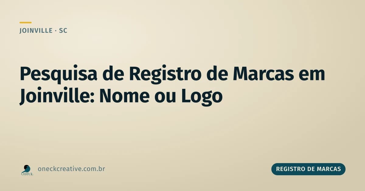 Pesquisa de registro de marcas em Joinville: nome, logo ou os dois