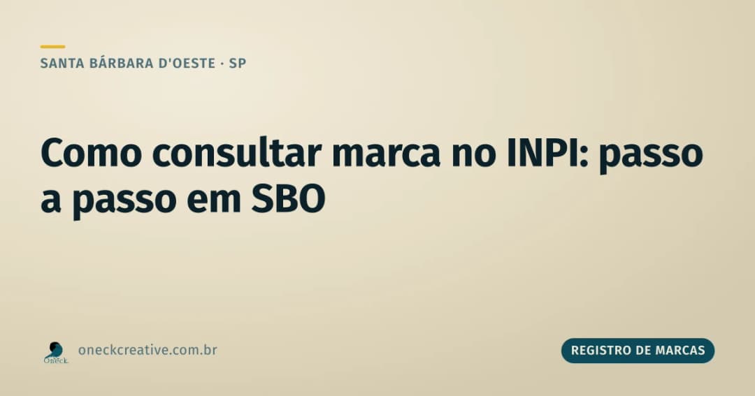 Como consultar registro de marcas no INPI em Santa Bárbara d'Oeste