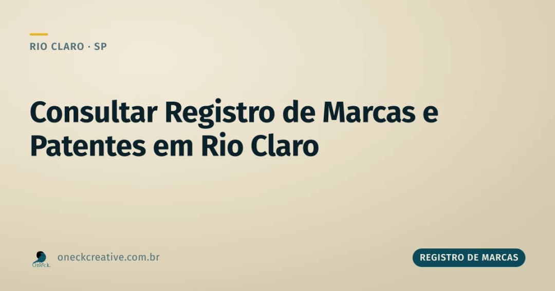 Como consultar registro de marcas e patentes em Rio Claro