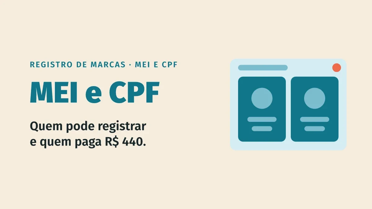 MEI e CPF: posso registrar minha marca?