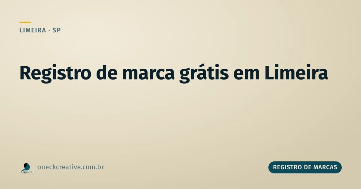 Registro de marca grátis em Limeira: existe ou é mito