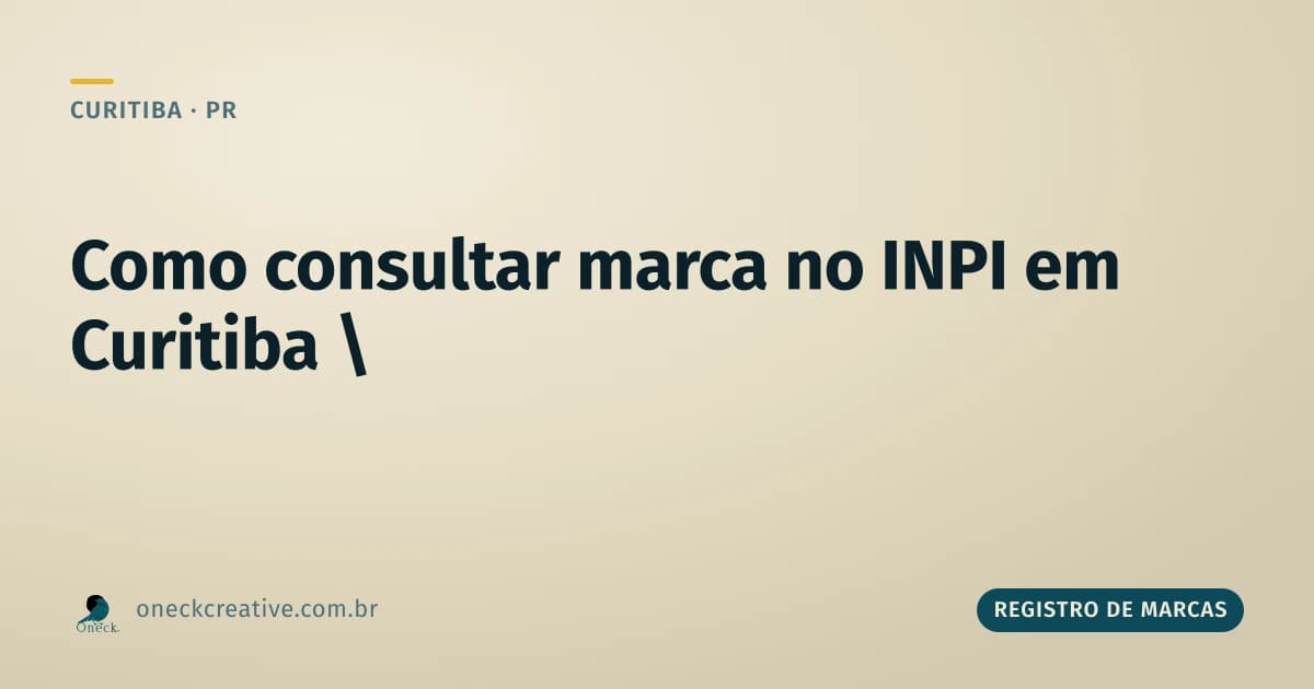 Como consultar registro de marcas em Curitiba