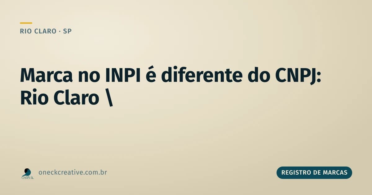 Como Consultar Registro de Marca no INPI em Rio Claro