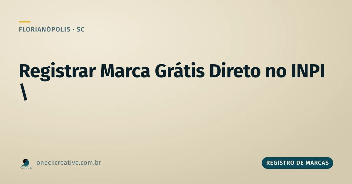 Como registrar uma marca gratuitamente no INPI, direto no site