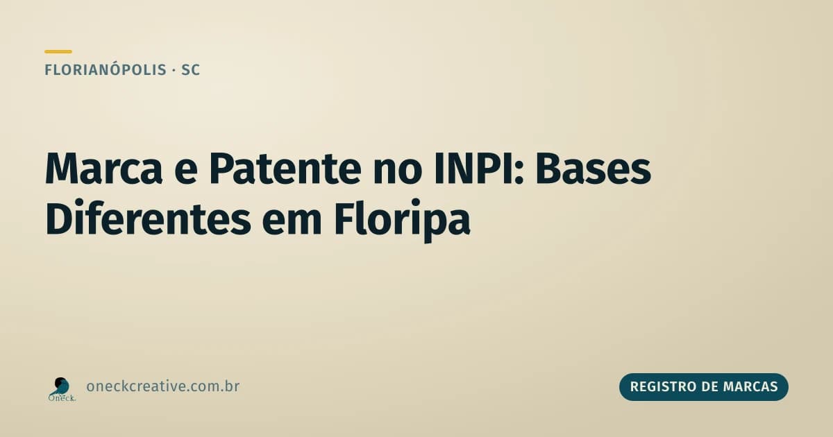 Registro de marcas e patentes: consulta no INPI em Florianópolis