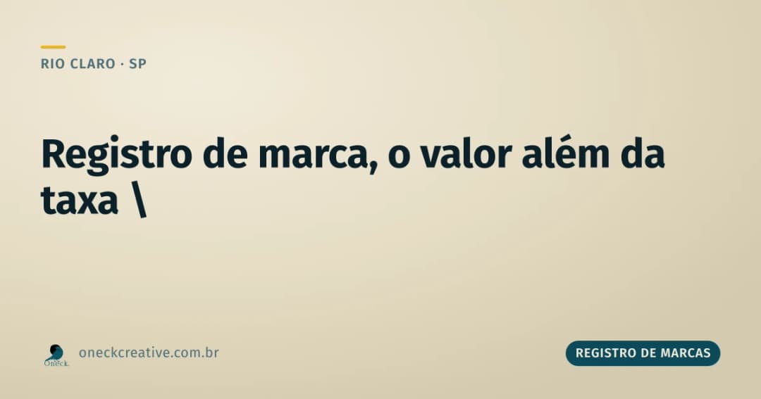 Registro de marca, o valor que está em jogo além da taxa