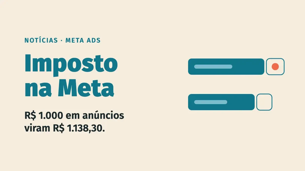 Imposto de 12,15% nos anúncios da Meta: quanto sobra da sua verba