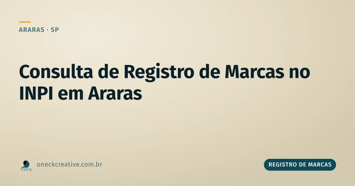 Consulta de registro de marcas no INPI em Araras: o que é verificado de fato
