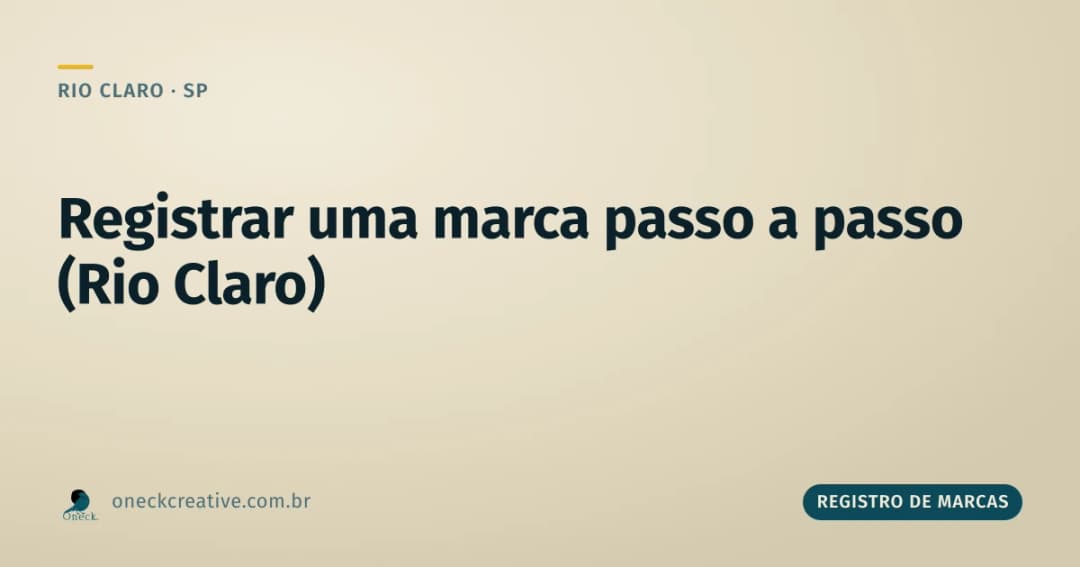 Como registrar uma marca passo a passo em Rio Claro