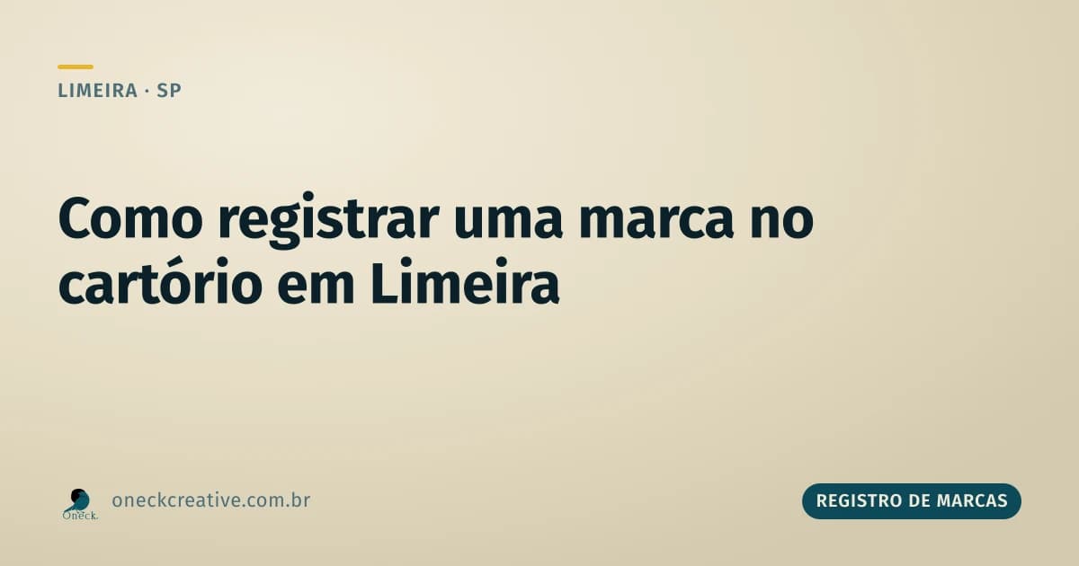 Como registrar uma marca no cartório em Limeira
