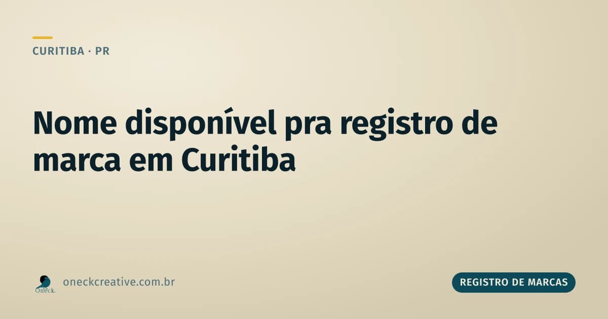 Como saber se um nome está disponível para registro em Curitiba