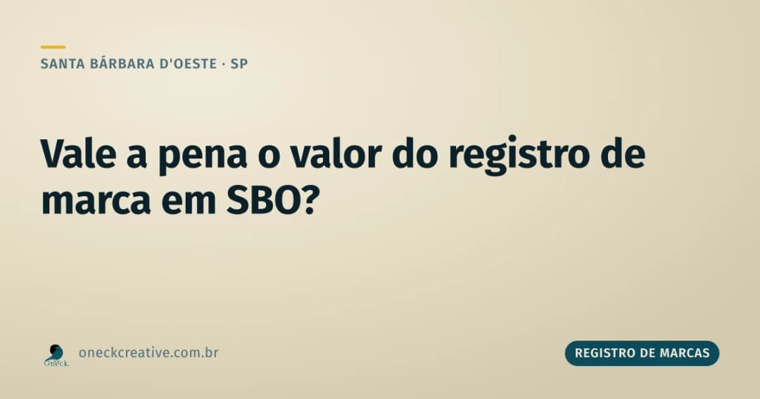 Qual o valor para registro de marcas em Santa Bárbara d'Oeste