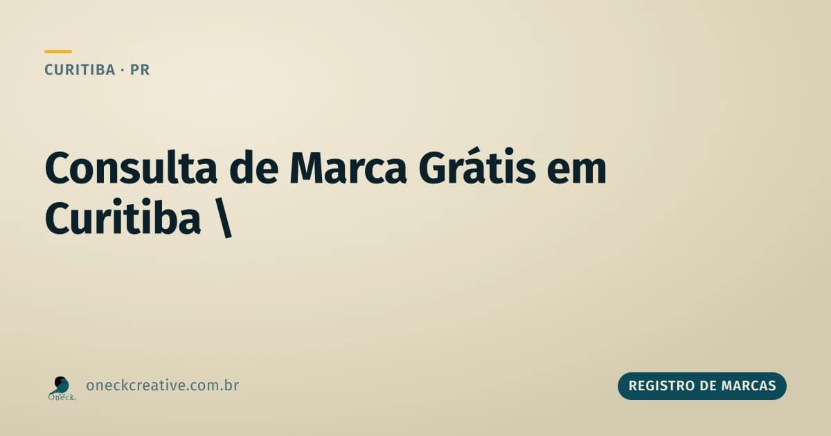 Consulta registro de marcas gratuito em Curitiba