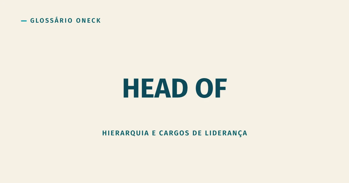 Head of: o título mais estrangeiro do currículo brasileiro, nem sempre com a squad atrás