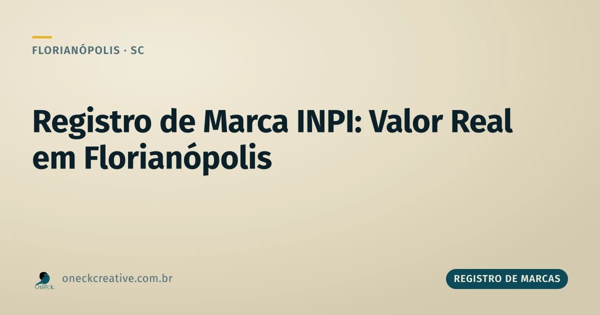 Registro de marca no INPI: o valor que você paga (e o que fica de fora dele)