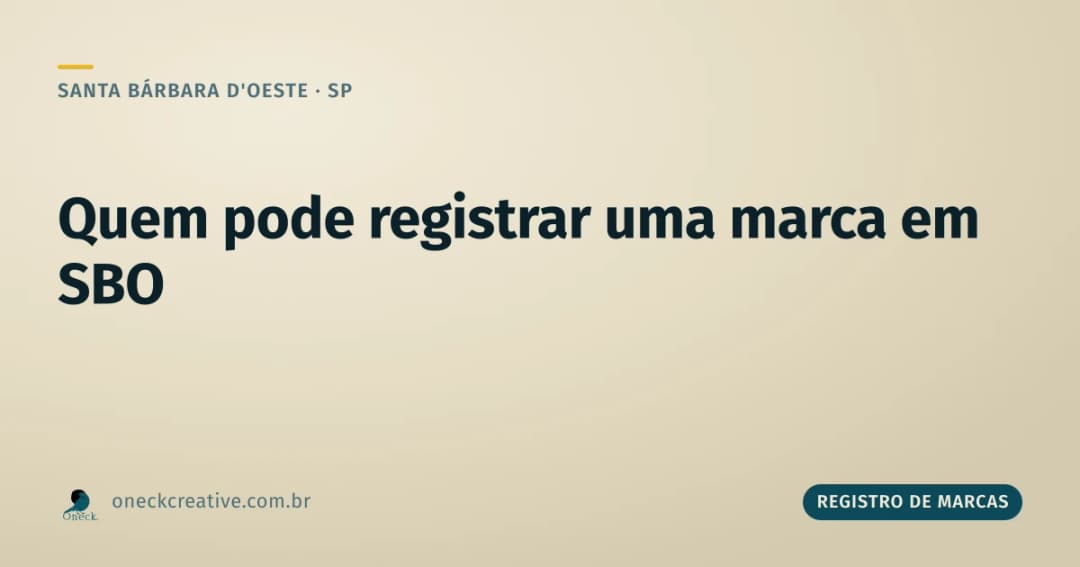 O que é preciso para registrar uma marca em Santa Bárbara d'Oeste