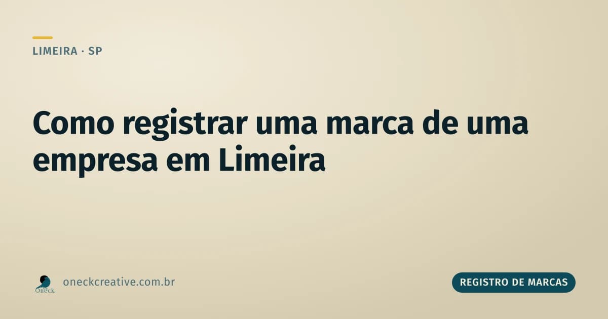Como registrar uma marca de uma empresa em Limeira