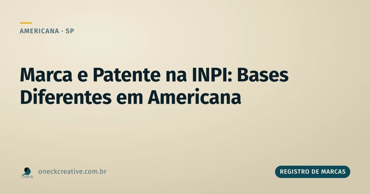Registro de marcas e patentes: consulta no INPI em Americana