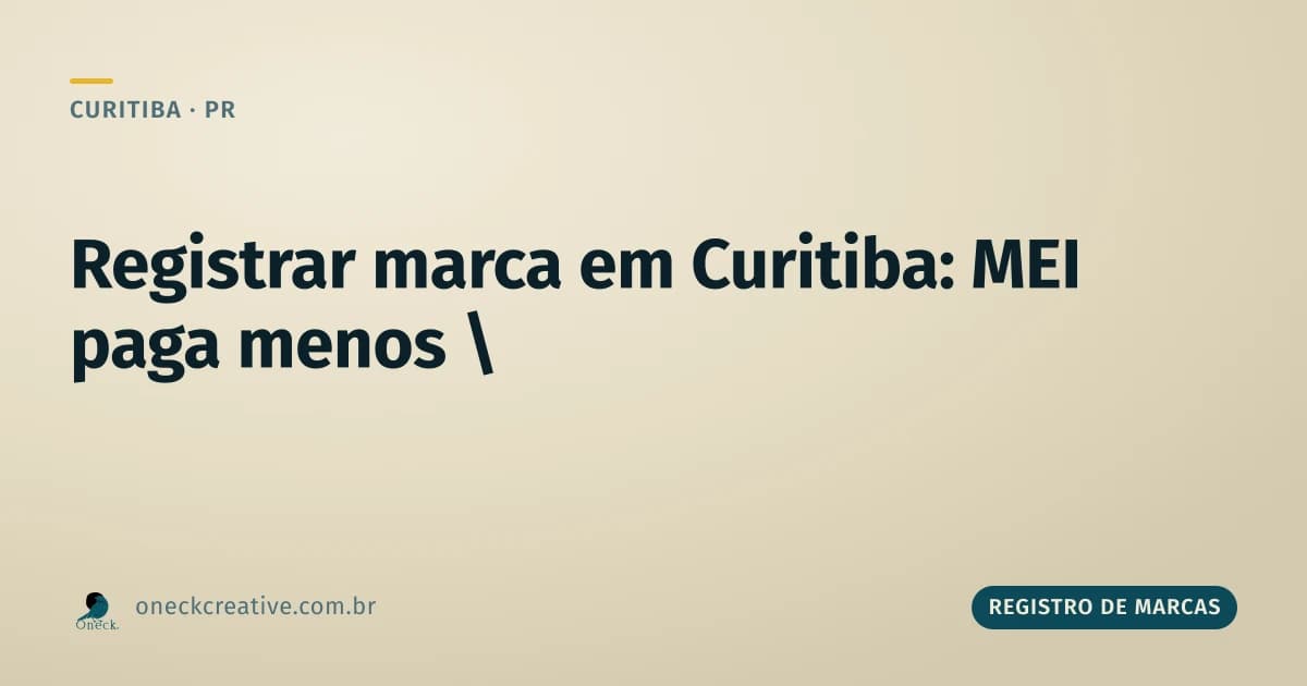 Quanto custa para registrar uma marca em Curitiba