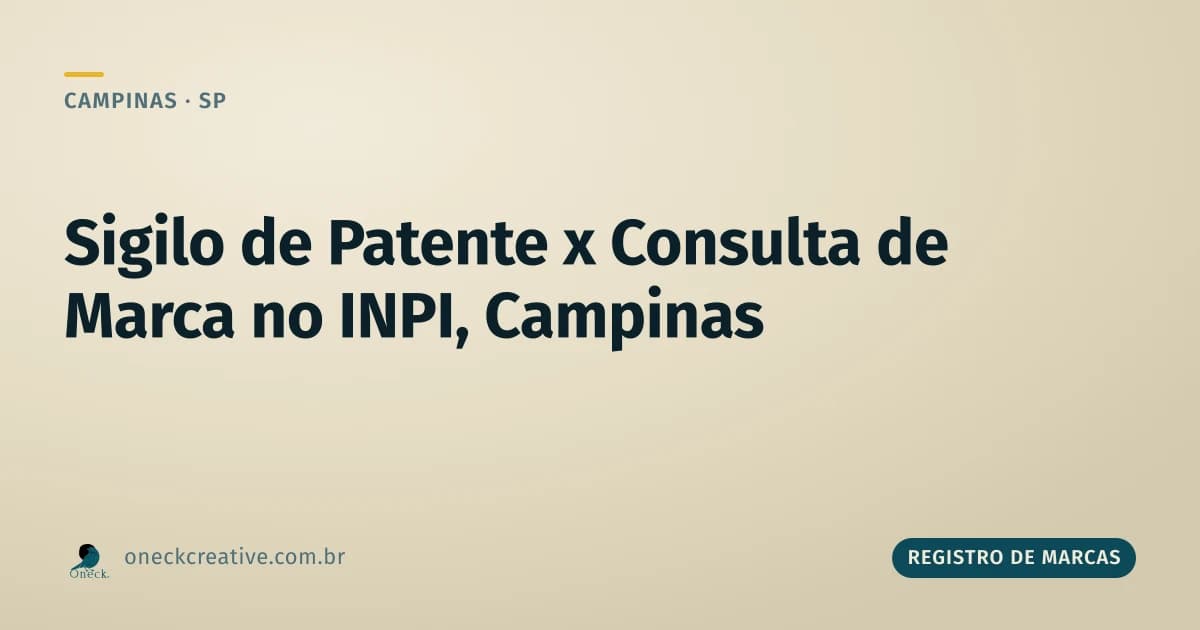 Registro de marcas e patentes: o que a consulta no INPI mostra (e o que não mostra) em Campinas