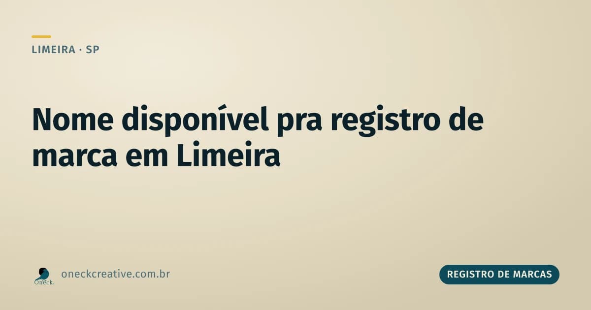 Como saber se um nome está disponível para registro em Limeira