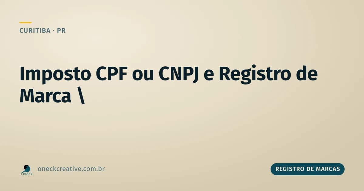 Quem paga mais imposto, CPF ou CNPJ, em Curitiba