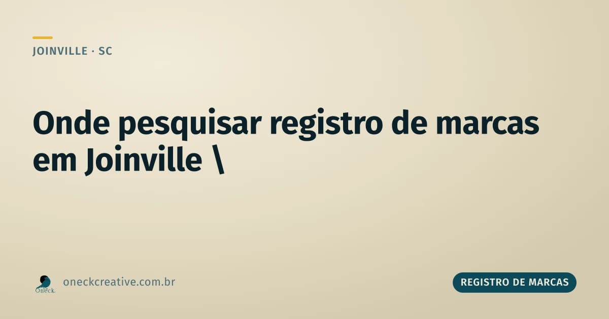 Onde pesquisar registro de marcas em Joinville