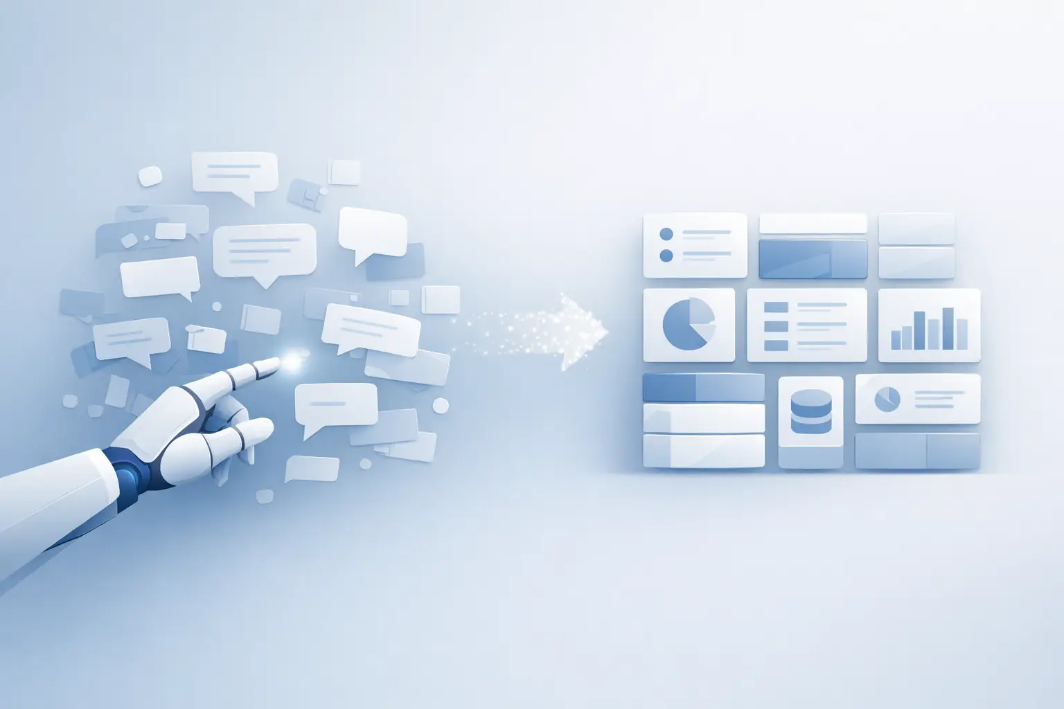 Inteligência artificial organizando informações e decisões de equipe de forma eficiente